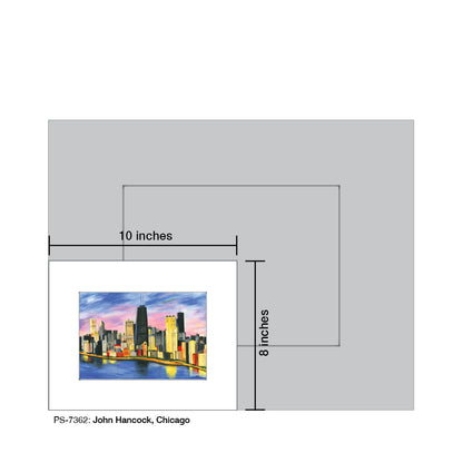 John Hancock, Chicago, Print (#7362) - Printed Canvas