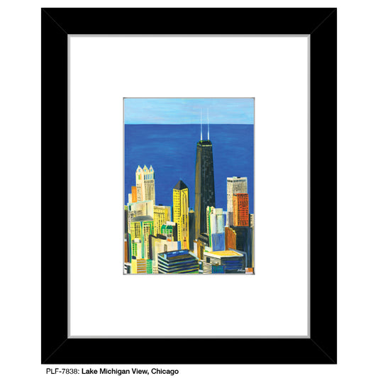 Lake Michigan View, Chicago, Print (#7838) - Printed Canvas