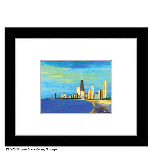 Lake Shore Curve, Chicago, Print (#7949) - Printed Canvas