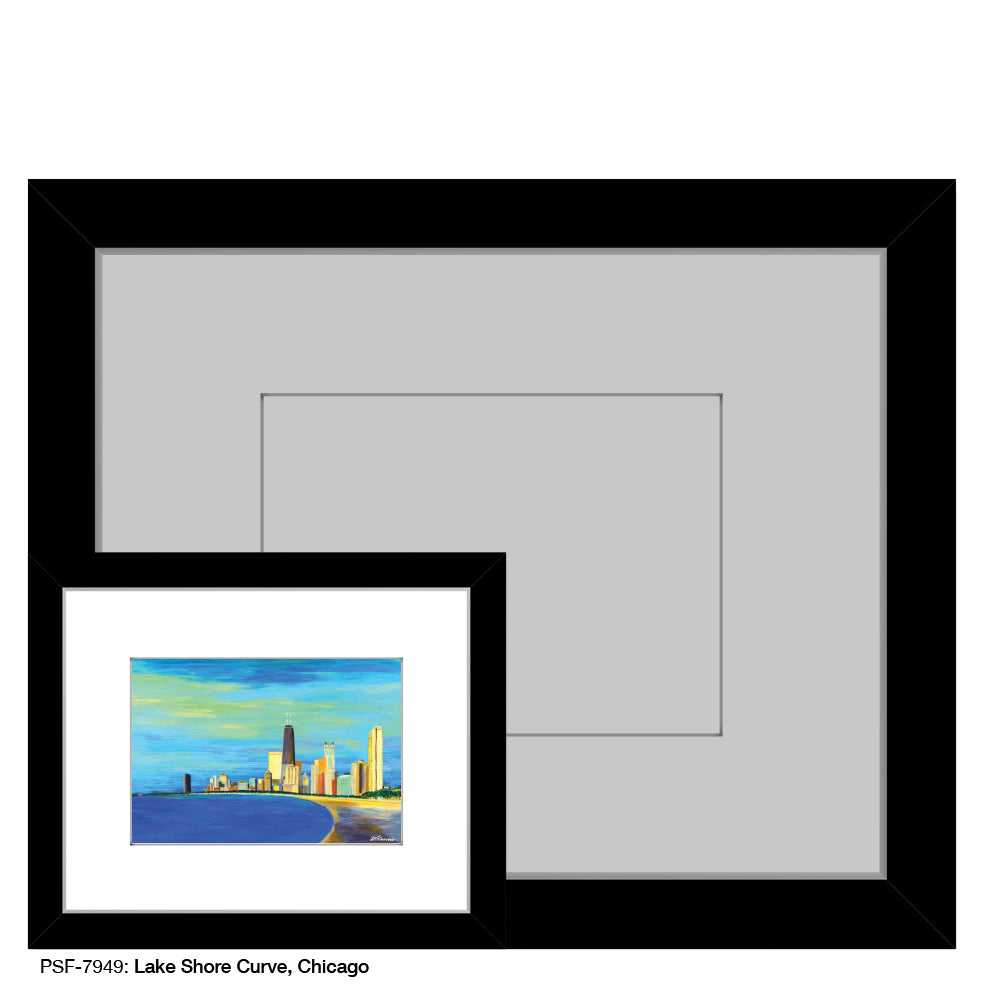Lake Shore Curve, Chicago, Print (#7949) - Printed Canvas