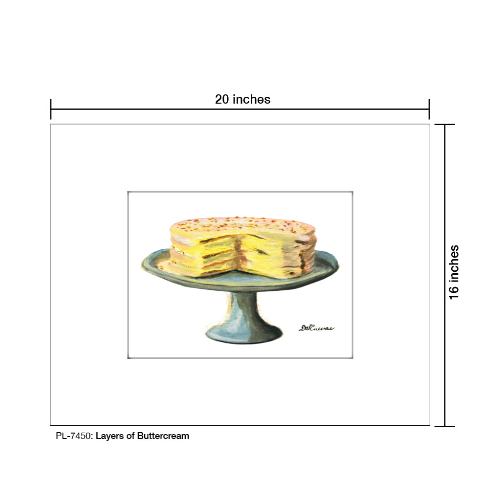 Layers of Buttercream, Print (#7450) - Printed Canvas