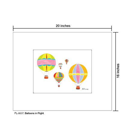 Balloons in Flight, Print (#8657) - Printed Canvas