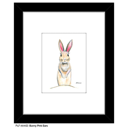 Bunny Pink Ears, Print (#8046D), Print Matted, www.printedcanvas.com