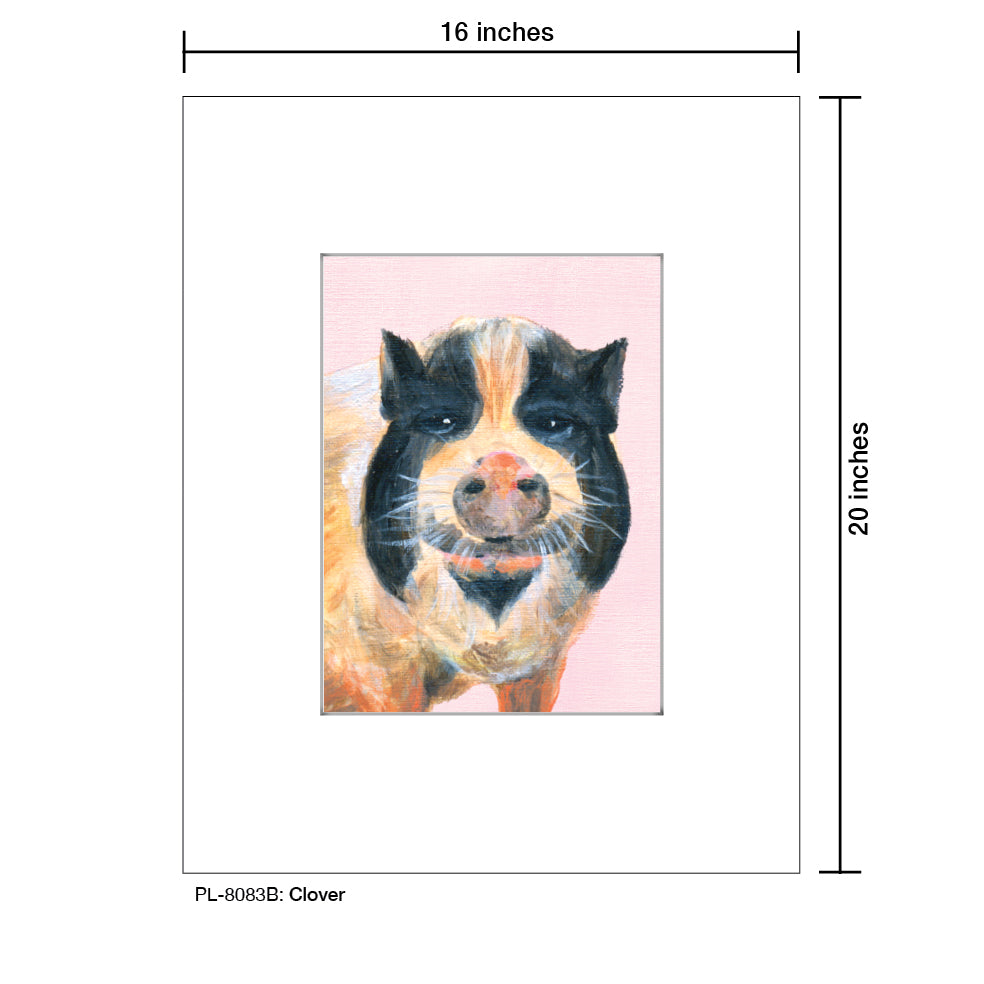 Clover, Print (#8083B), Printe Matted, www.printedcanvas.com