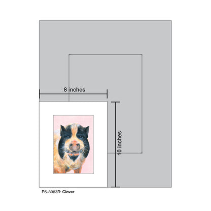 Clover, Print (#8083B), Print Matted, www.printedcanvas.com