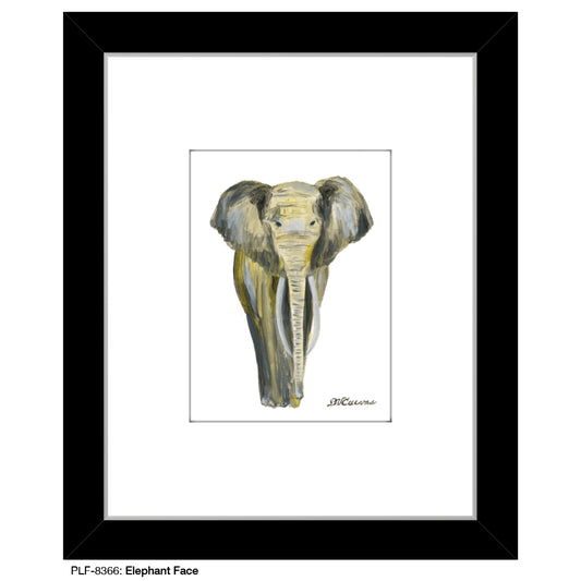 Elephant Face, Print (#8366) - Printed Canvas