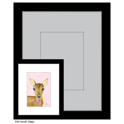 Fawn, Print (#8449F), Print Matted, www.printedcanvas.com