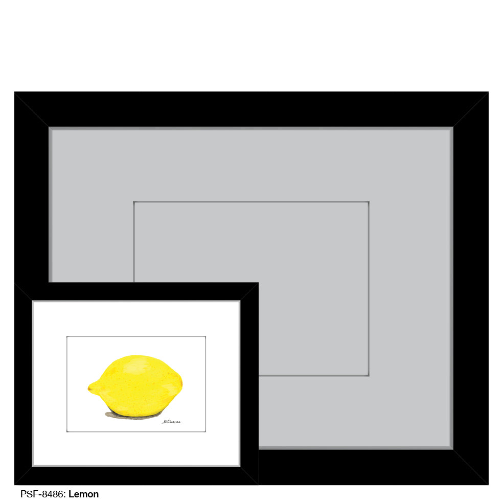 Lemon, Print (#8486A), Print Matted, www.printedcanvas.com