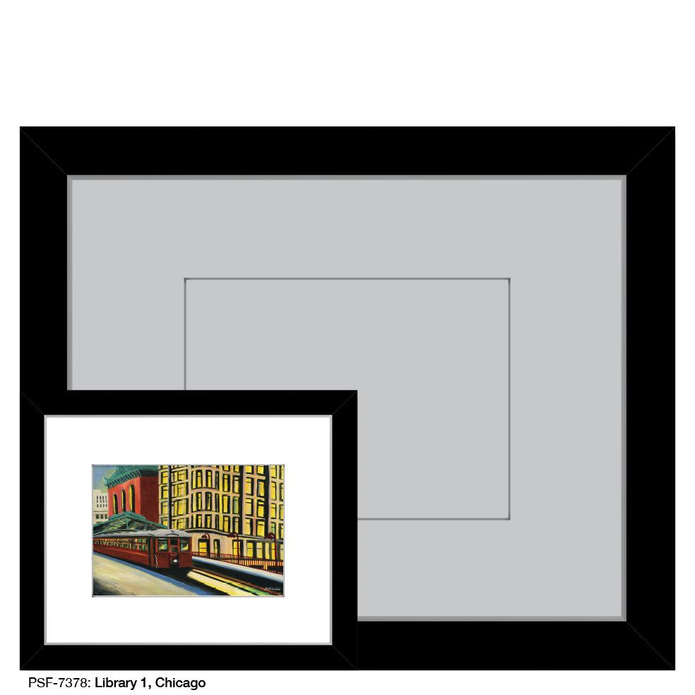 Library 1, Chicago, Print (#7378) - Printed Canvas