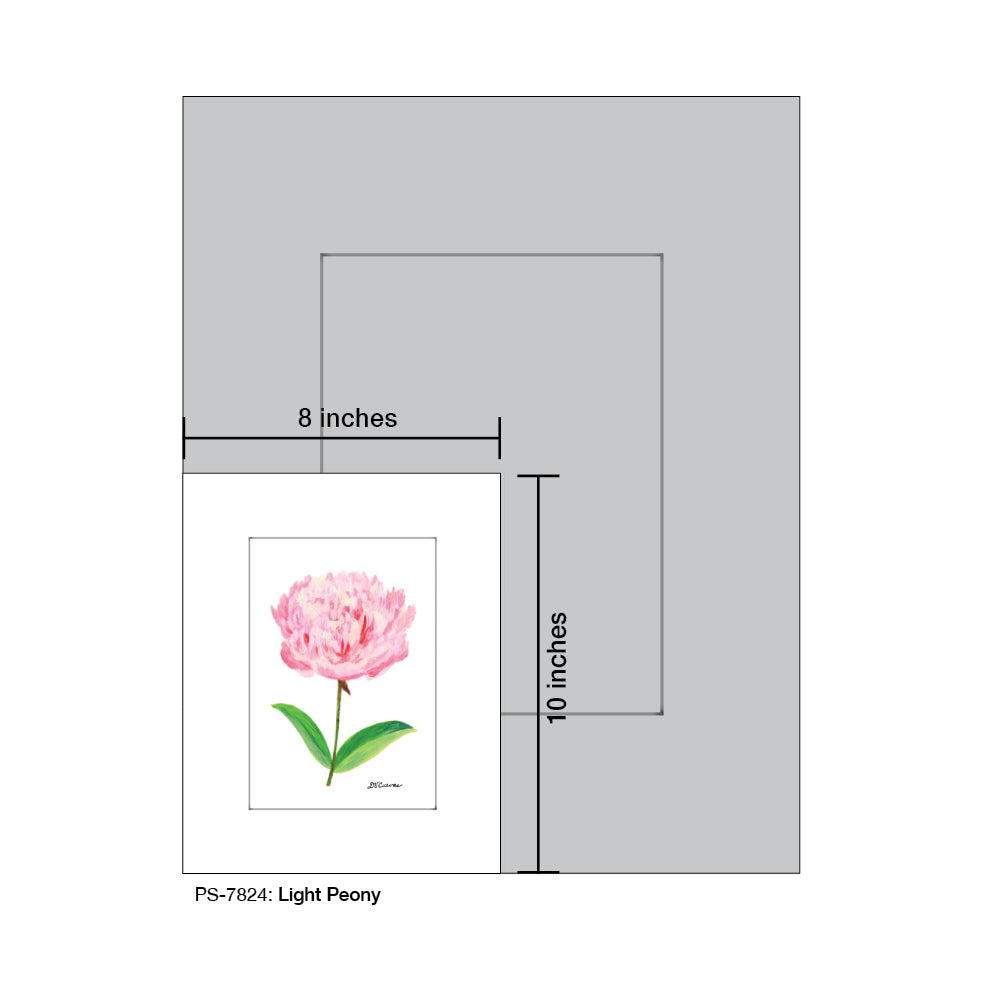 Light Peony, Print (#7824) - Printed Canvas