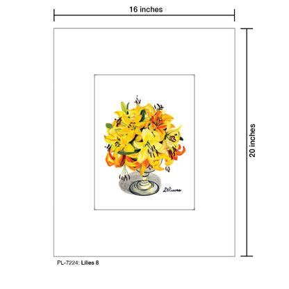 lilies 8, Print (#7224) - Printed Canvas