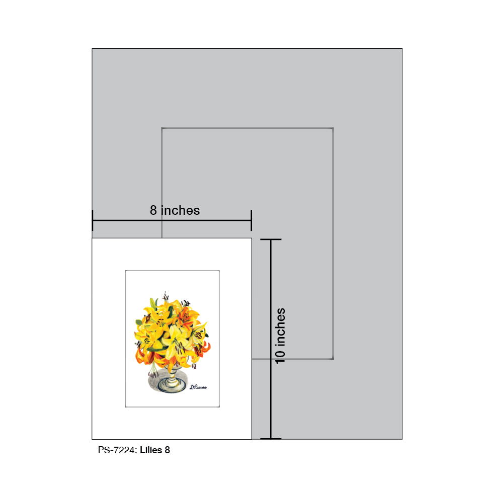 lilies 8, Print (#7224) - Printed Canvas