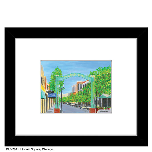 Lincoln Square, Chicago, Print (#7971) - Printed Canvas