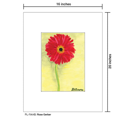 Rose Gerber, Print (#7064B), Printe Matted, www.printedcanvas.com