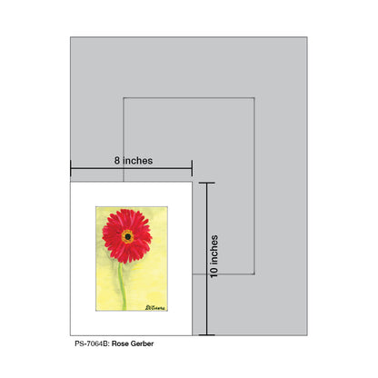 Rose Gerber, Print (#7064B), Print Matted, www.printedcanvas.com