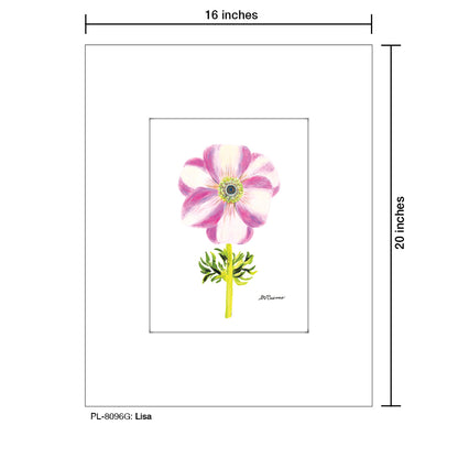 Lisa Anemone, Print (#8096G), Printe Matted, www.printedcanvas.com