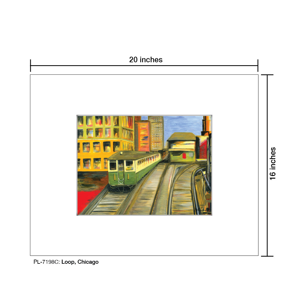 Loop, Chicago, Print (#7198C) - Printed Canvas