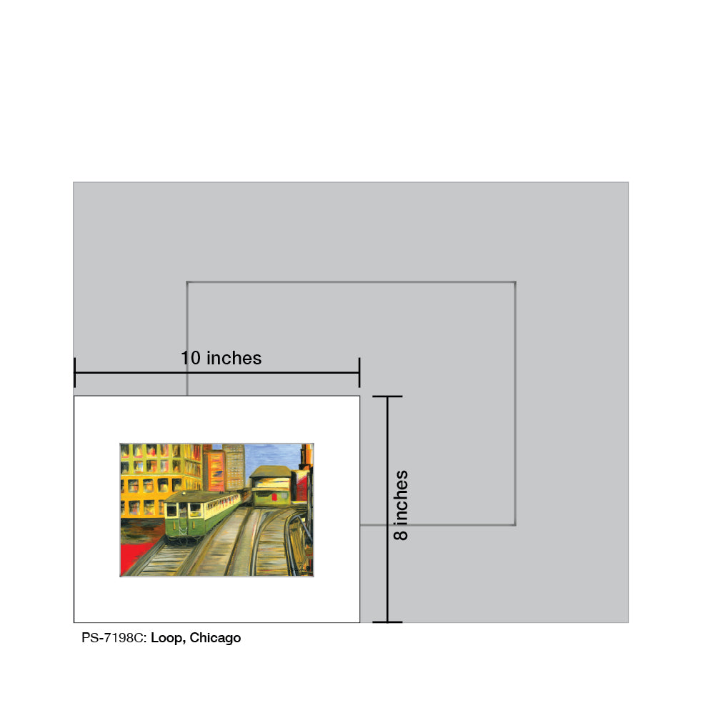 Loop, Chicago, Print (#7198C) - Printed Canvas
