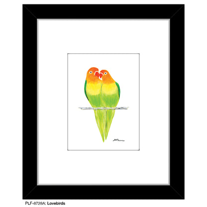 Lovebirds, Print (#8728A), Print Matted, www.printedcanvas.com