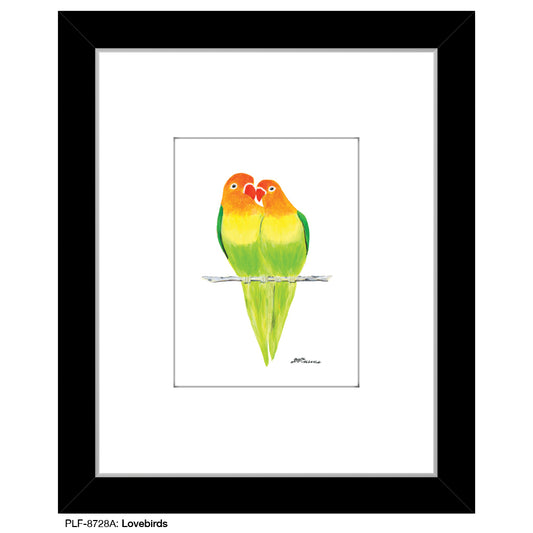 Lovebirds, Print (#8728A) - Printed Canvas