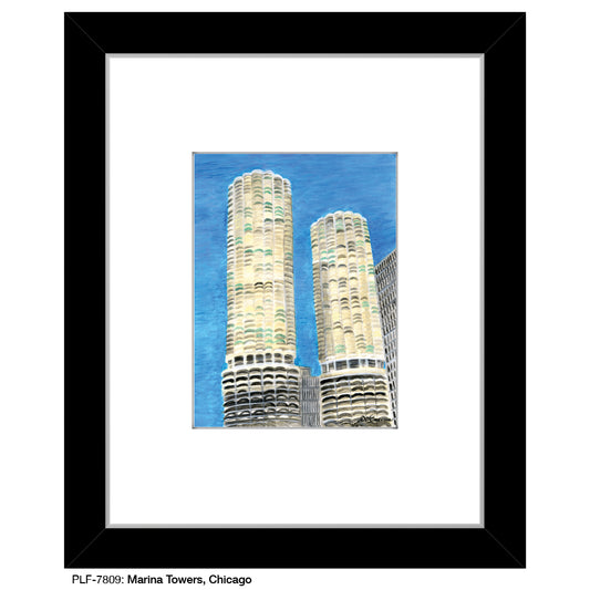 Marina Towers, Chicago, Print (#7809) - Printed Canvas