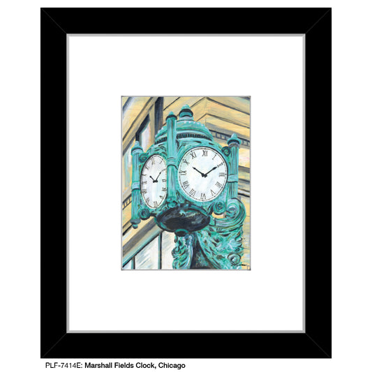 Marshall Fields Clock, Chicago, Print (#7414E) - Printed Canvas