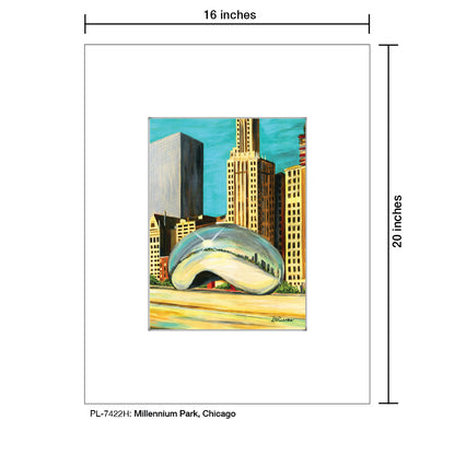 Millennium Park, Chicago, Print (#7422H) - Printed Canvas