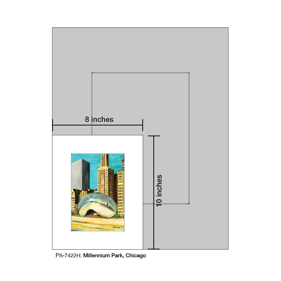 Millennium Park, Chicago, Print (#7422H) - Printed Canvas
