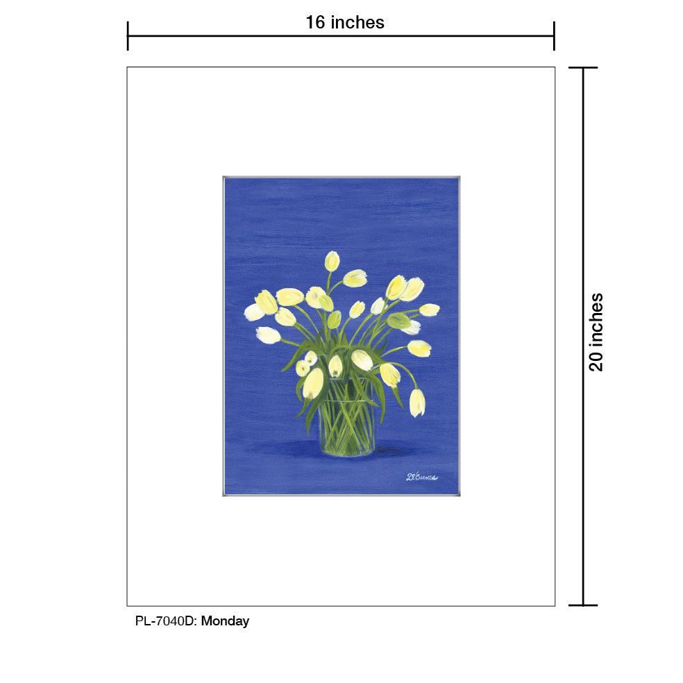 Monday, Print (#7040D) - Printed Canvas