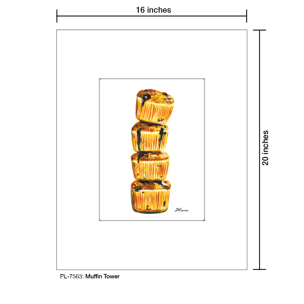Muffin Tower, Print (#7563) - Printed Canvas