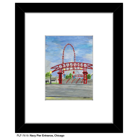 Navy Pier Entrance, Chicago, Print (#7619) - Printed Canvas