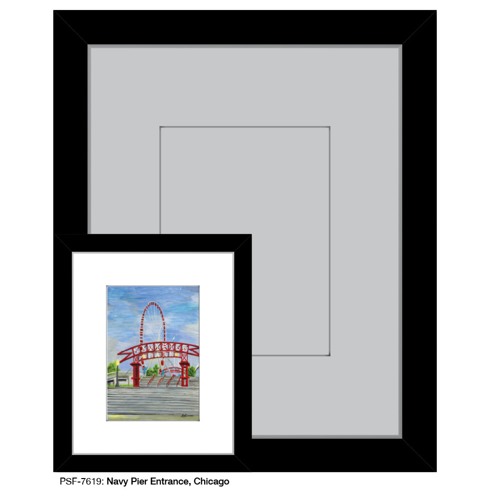 Navy Pier Entrance, Chicago, Print (#7619) - Printed Canvas