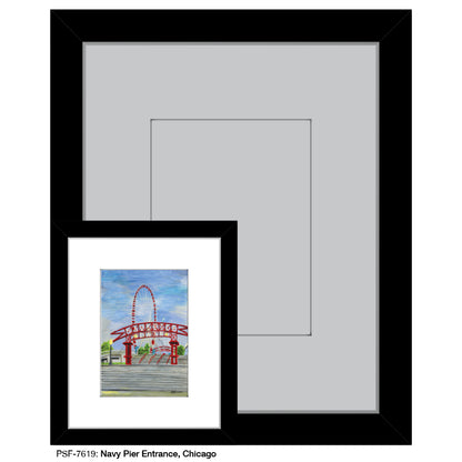 Navy Pier Entrance, Chicago, Print (#7619) - Printed Canvas