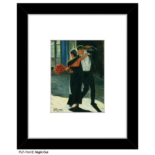 Night Out, Print (#7041E), Print Matted, www.printedcanvas.com