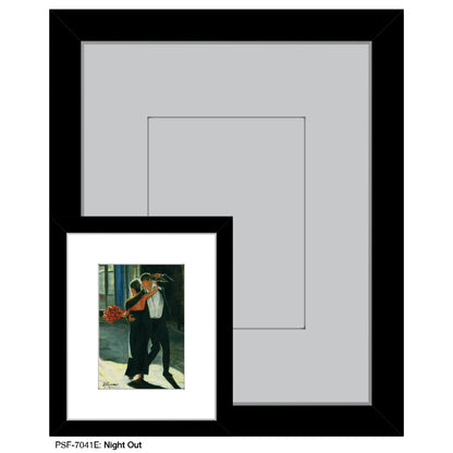 Night Out, Print (#7041E), Print Matted, www.printedcanvas.com