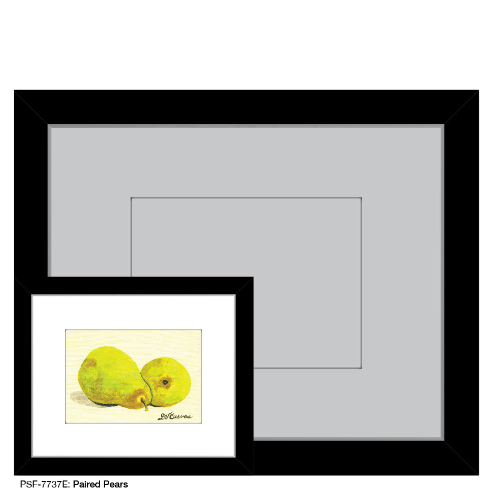 Paired Pears, Print (#7737E), Print Matted, www.printedcanvas.com