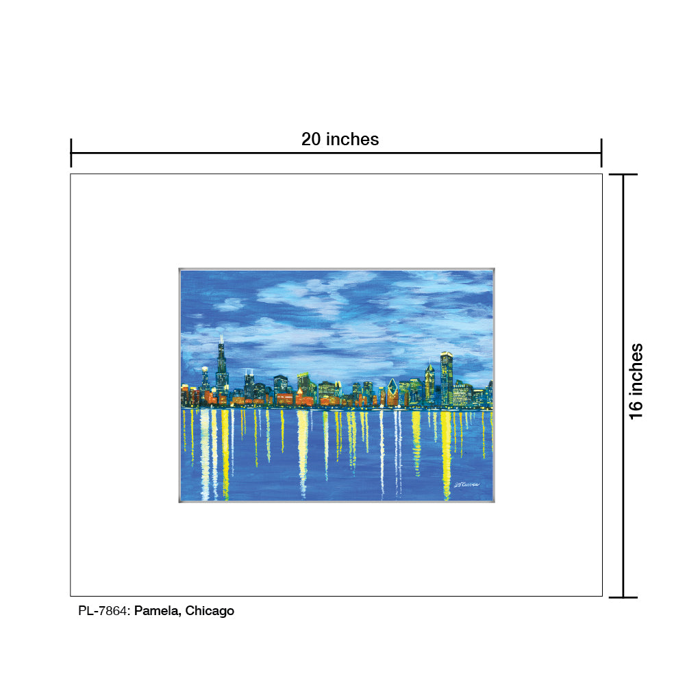 Pamela, Chicago, Print (#7864) - Printed Canvas