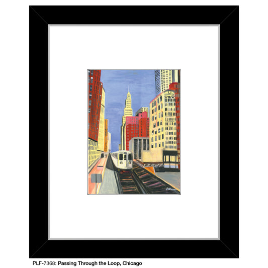 Passing Through The Loop, Chicago, Print (#7368) - Printed Canvas