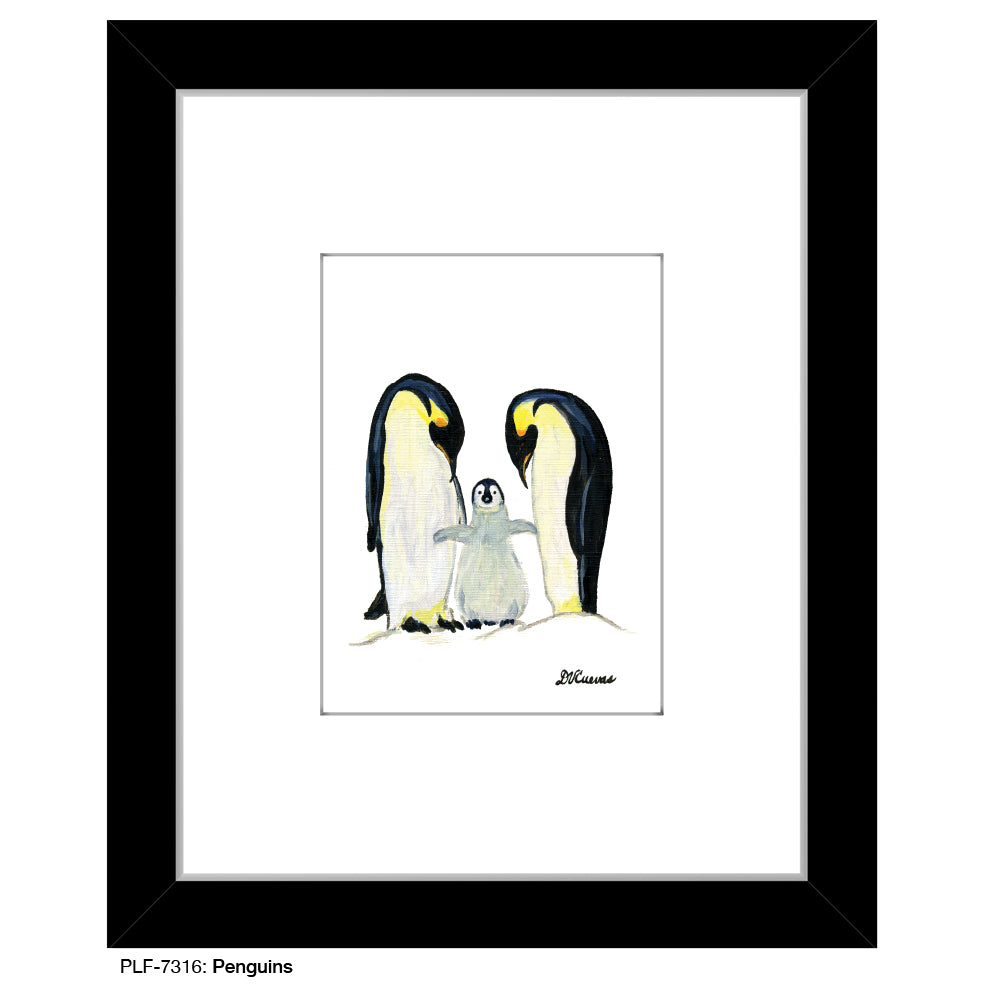 Penguins, Print (#7316) - Printed Canvas