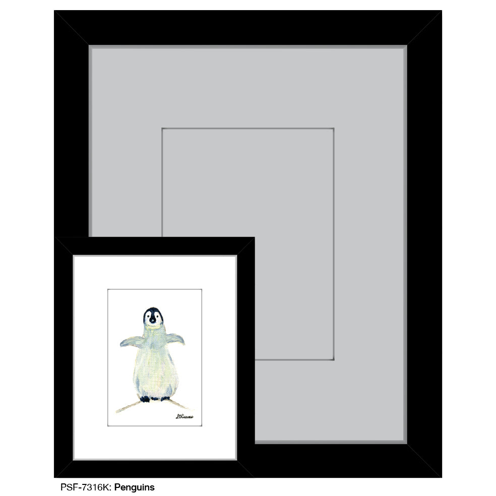 Penguins, Print (#7316K) - Printed Canvas
