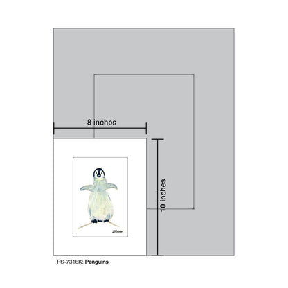 Penguins, Print (#7316K) - Printed Canvas