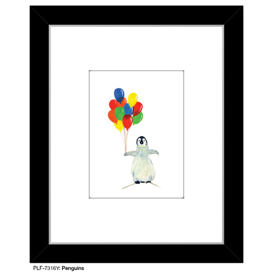 Penguins, Print (#7316Y) - Printed Canvas
