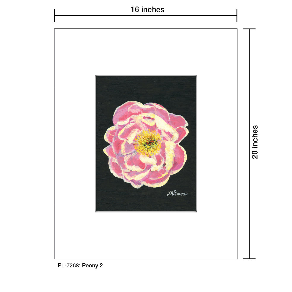 Peony 2, Print (#7268) - Printed Canvas