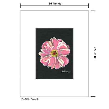 Peony 3, Print (#7258) - Printed Canvas