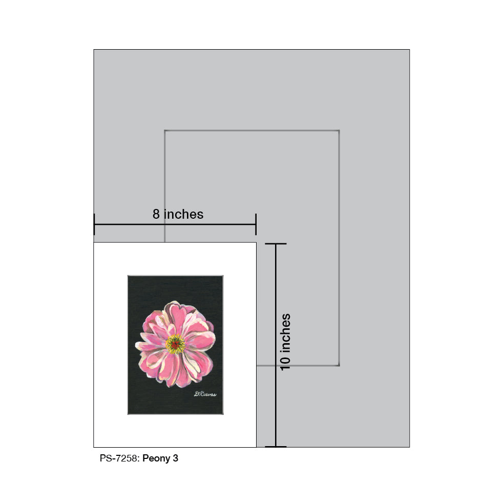 Peony 3, Print (#7258) - Printed Canvas