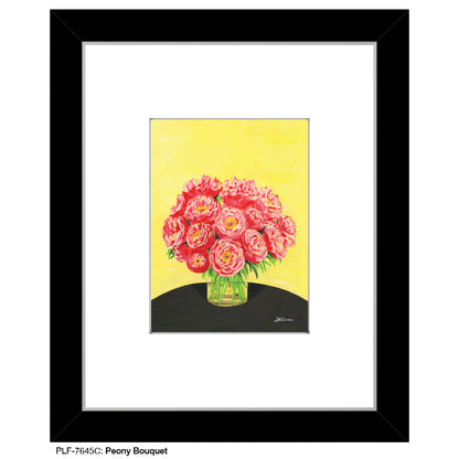 Peony Bouquet, Print (#7645C) - Printed Canvas