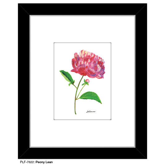 Peony Lean, Print (#7822A), Print Matted, www.printedcanvas.com