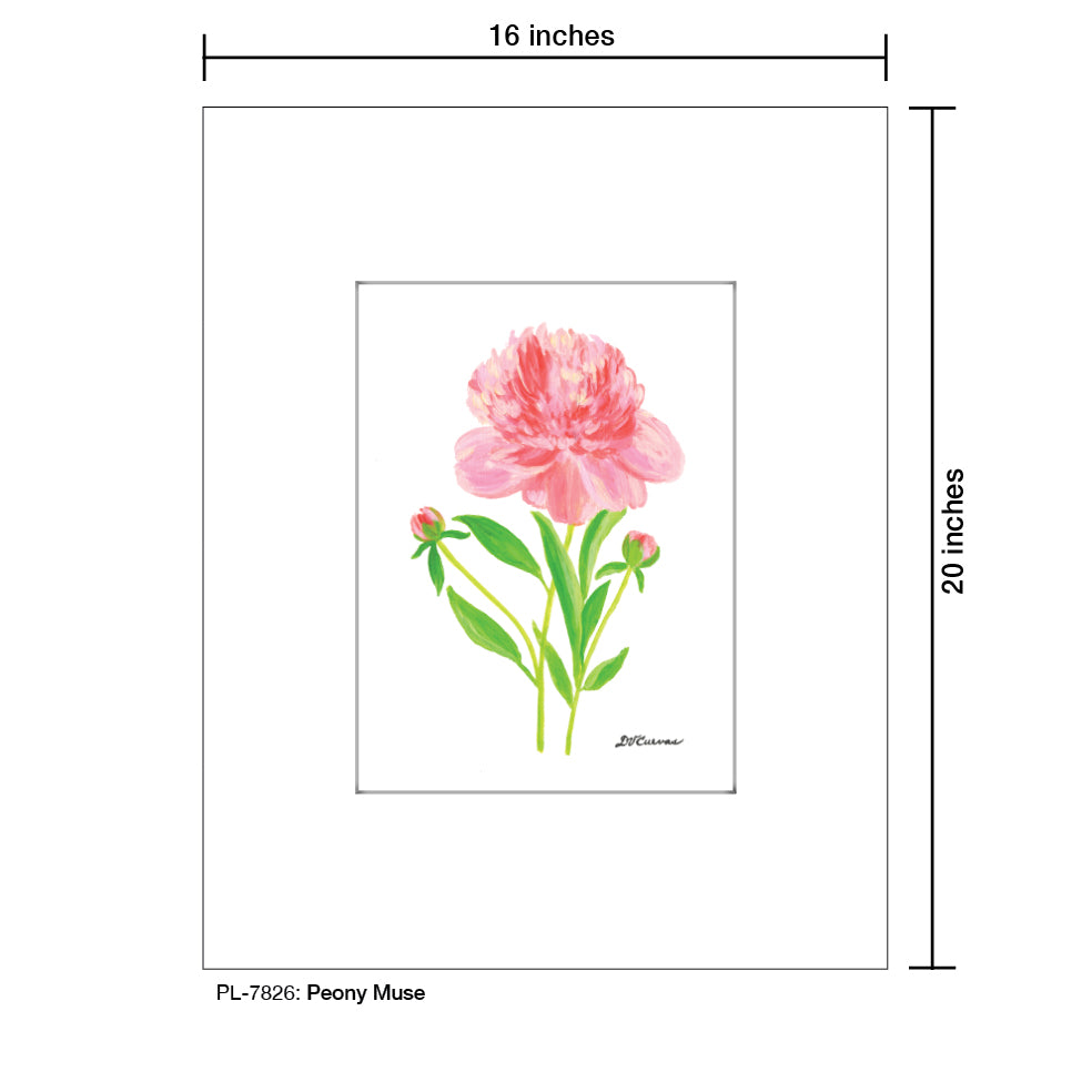 Peony Muse, Print, Print (#7826) - Printed Canvas