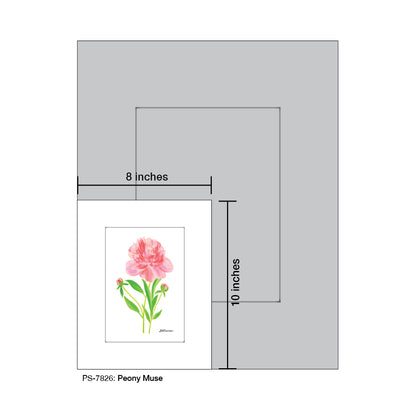 Peony Muse, Print, Print (#7826) - Printed Canvas