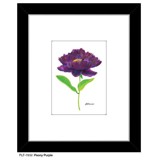 Peony Purple, Print (#7832A), Print Matted, www.printedcanvas.com
